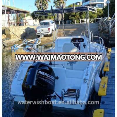 WATERWISH boat QD 20 EX Center Control Fiberglass Fishing Boat